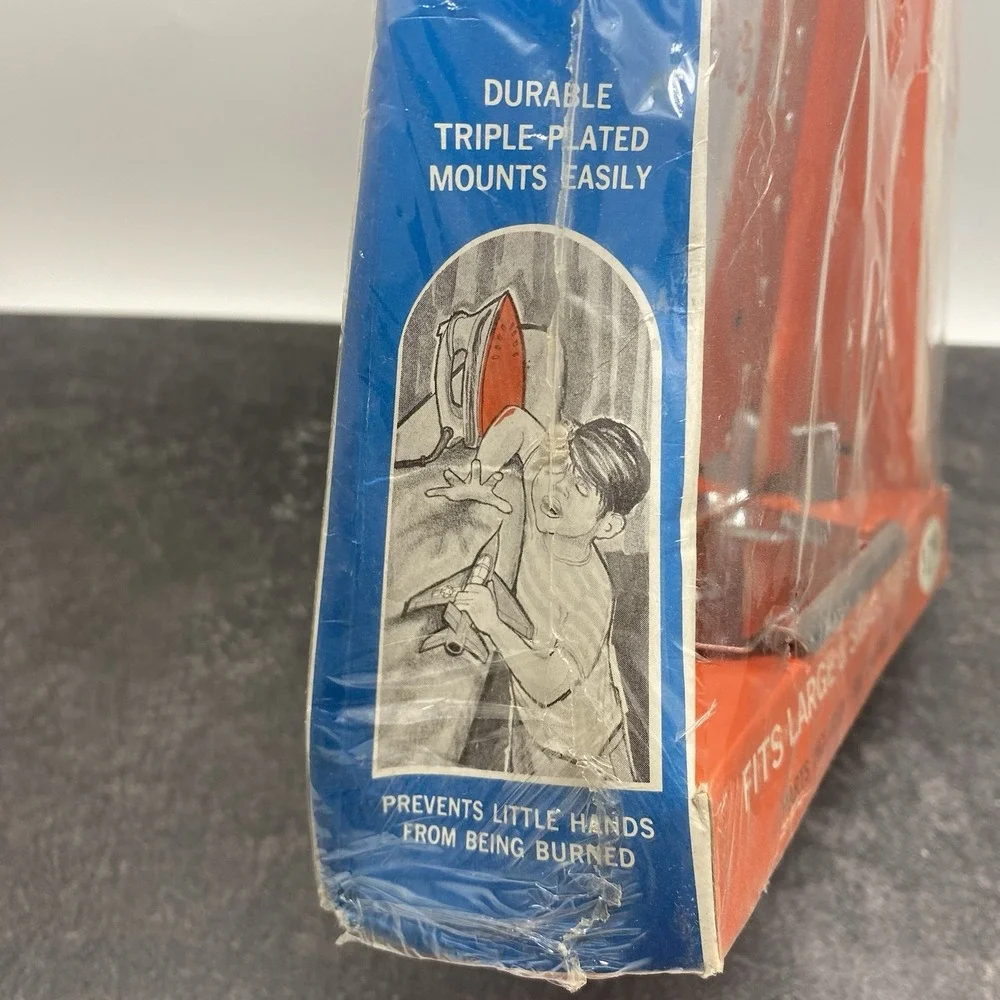 Vintage Clothes Iron Hugger Wall Storage Holder Hanging Original Package Unused‎